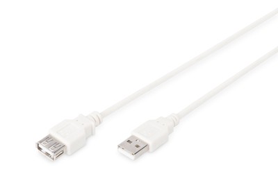 DIGITUS Cavo di prolunga USB-A - 1,8 m - 1,8 m - USB A - USB A - USB 2.0 - Maschio/Femmina - Beige