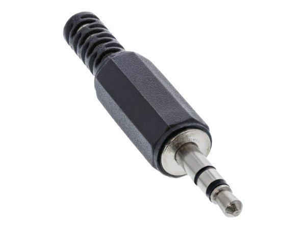 InLine Spina Jack 3,5mm stereo volante 3poli a saldare con passacavo