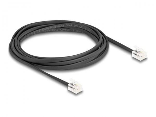 Delock Telefonkabel RJ11 Stecker zu schw. - Cavo - Telefono