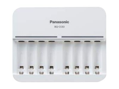 Panasonic Ladegerät eneloop Smart 8 Charger BQ-CC63 - Caricabatteria - Idruro di nichel metallo (nim