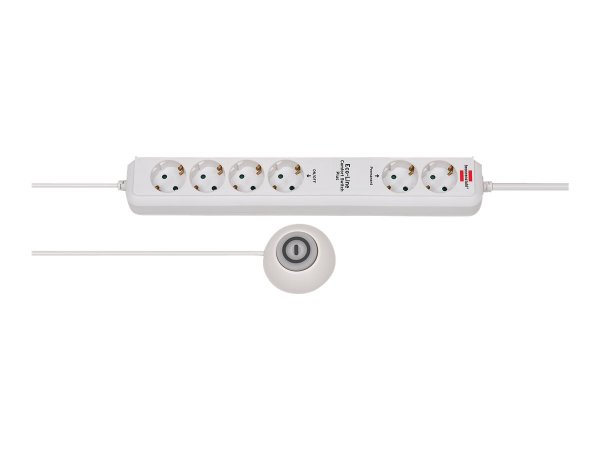 Brennenstuhl EL CSP 24 DE 3676 - 6 presa(e) AC - Tipo E - 230 V - 50 Hz - Bianco - 1,2 m