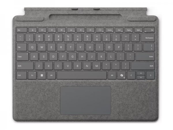 Microsoft Surface Pro Keyboard mit Stiftaufbewahrung Platin P - Tastiera - QWERTZ