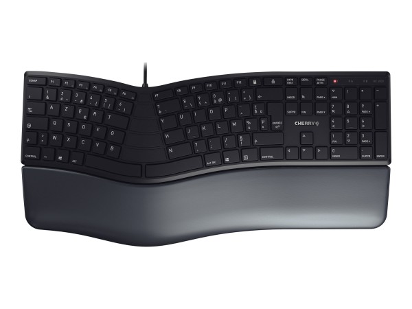 Cherry KC 4500 ERGO - Full-size (100%) - Cablato - USB - AZERTY - Nero