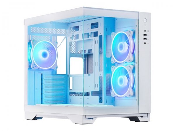 Chieftec Visio GM-30W-TG-OP weiss Tempered Glass x 2 - Torre - ATX