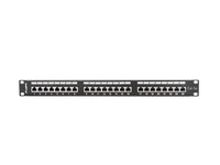 Lanberg PPS5-1024-B - RJ-45 - Cat5 - Cat5e - Nero - Metallo - Montaggio a rack - 1U