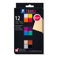 STAEDTLER FIMO 8043 C - Argilla da modellazione - Nero - Blu - Champagne - Verde - Grigio - Magenta