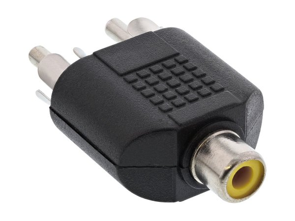 InLine Adattatore Audio RCA femmina a 2x RCA maschio - sdoppiatore - Y form