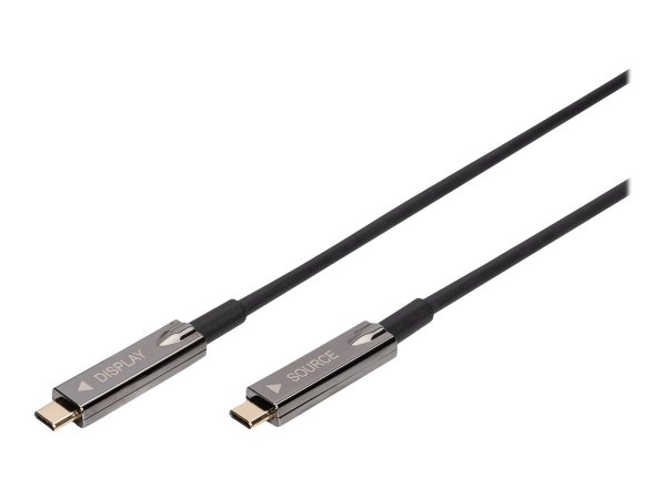 DIGITUS Cavo di collegamento AV AOC 4K USB tipo - C - 20 m - USB C - USB C - USB 3.2 Gen 1 (3.1 Gen