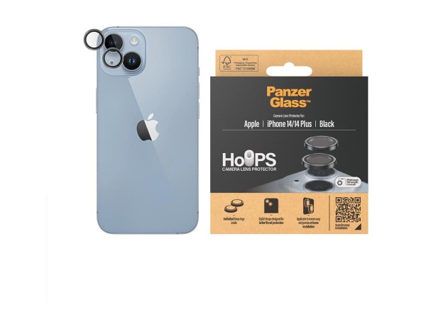 PanzerGlass ® Hoops® Camera Lens Protector Black iPhone 14 | 14 Plus - Apple - Apple - iPhone 14 - A