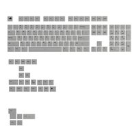 Glorious PC Gaming Race Polychroma V2 Keycaps ANSI Layout US Polycarbonat UV-Druck - Tastiera