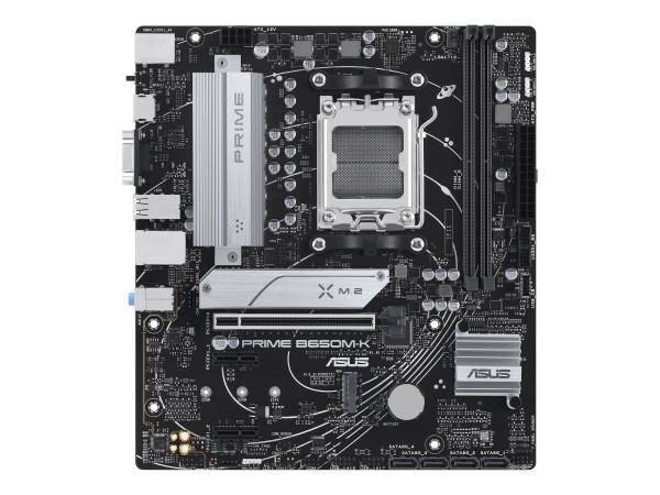 ASUS PRIME B650M-K, AMD, Sockel AM5, AMD Ryzen 7000 Series, Sockel AM5, DDR5-SDRAM, 96 GB - Scheda m