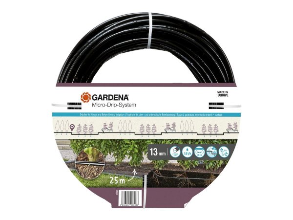 Gardena 13503-20 - 25 m - Sotto terra - Nero - 1,3 cm - 1 pz