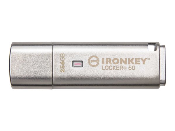 Kingston IronKey 256GB Locker Plus 50 AES Encryption - 256 GB - USB tipo A - 3.2 Gen 1 (3.1 Gen 1) -