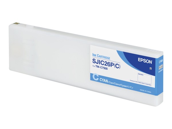 Epson SJIC26P C Ink cartridge Cyan ColorWorks C7500 - Originale - Cartuccia di inchiostro