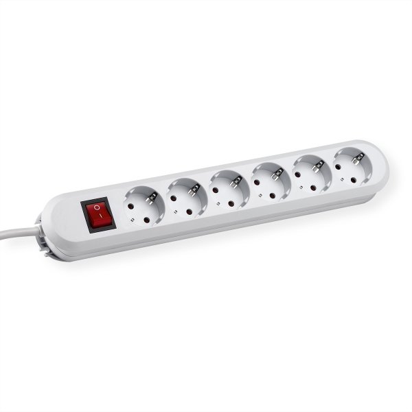 Bachmann Surge protector - 3m - 6 presa(e) AC - 250 V - 3600 W - Bianco - 3 m - 520 g