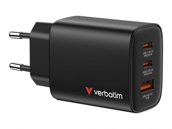 Verbatim Essential Ladeadapter schwarz 65 W