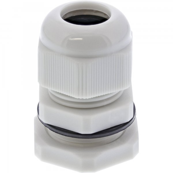 InLine Passacavo IP68 con controdado PG 7 - Nylon - 3,5-6mm - grigio - 10pz
