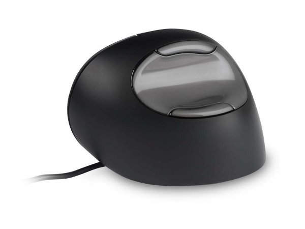 Bakker Evoluent D - Mano destra - Design verticale - Laser - USB tipo A - 3200 DPI - Nero