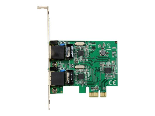 StarTech.com Adattatore Scheda di Rete Ethernet Gigabit PCI express PCIe NIC a 2 porte RJ45 da 1 Gbp