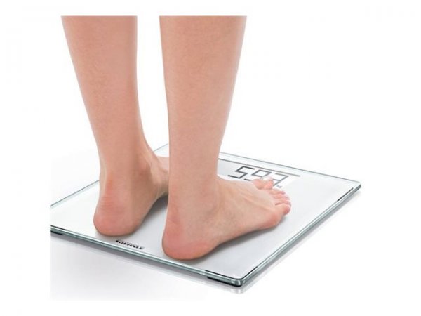 Soehnle Style Sense Comfort 100 - Bilancia pesapersone elettronica - 180 kg - 100 g - Bianco - kg -
