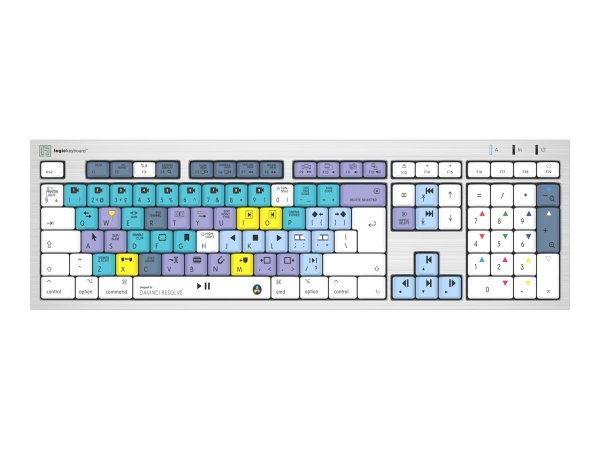 Logickeyboard Davinci Resolve Classic ALBA UK Mac - Tastiera - QWERTY