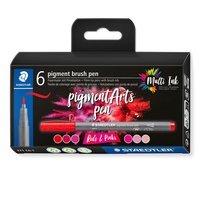 STAEDTLER Pigment Arts Brush Pen Reds & Pinks - 6 colori - Rosa - Rosso - Rotondo - Plastica - Polip
