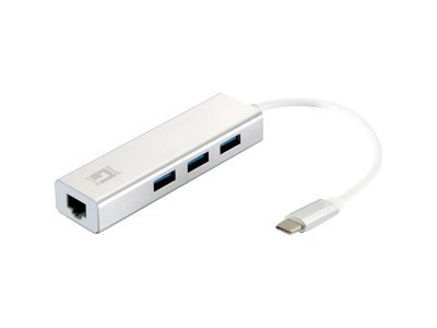 LevelOne Usb-0504 Gigabit Usb-C Network Adapter RJ45 10/100/1000 3 x Usb 3.0