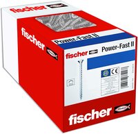 fischer Spanplattenschraube PowerFast II 5.0x50 Pan Head PZ 100 Stueck Vollgewinde