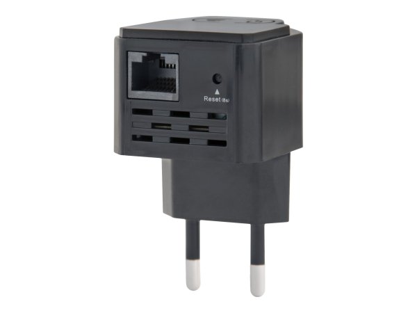 Gembird WNP-RP300-03-BK - Ripetitore di rete - 300 Mbit/s - Nero