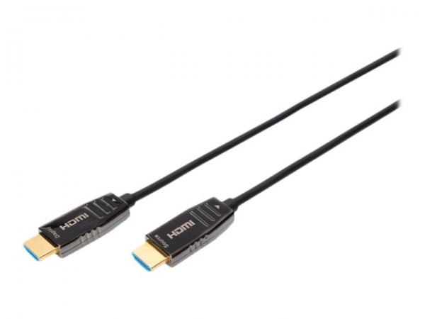 DIGITUS Cavo ibrido in fibra ottica HDMI AOC - UHD 8K - 10 m - 10 m - HDMI tipo A (Standard) - HDMI