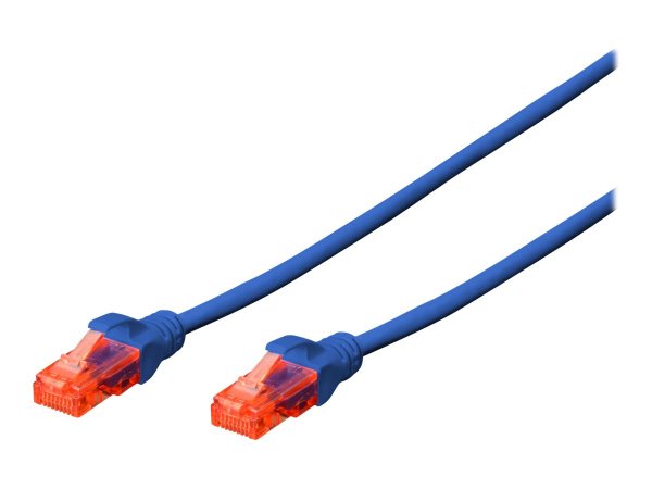 DIGITUS Cavo patch CAT 6 U/UTP - 5 m - Cat6 - U/UTP (UTP) - RJ-45 - RJ-45 - Blu