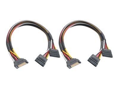 Akasa SATA Strom-Y-Kabel - 2er Pack AK-CBPW05-KT02 - Cavo - Digitale/dati