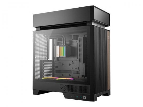 Deepcool Cl6600 schwarz/holz Tempered Glass
