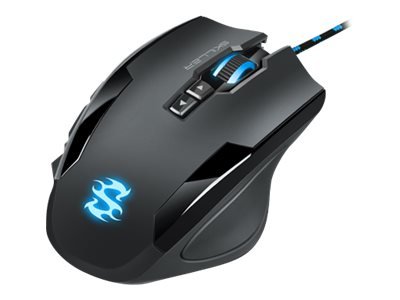 Sharkoon Skiller SGM1 - Mano destra - Ottico - USB tipo A - 10800 DPI - 8000 fps - Nero