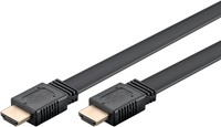 Goobay High Speed HDMI 2.1 Flachkabel mit Ethernet 8K 60 Hz schwarz - Cavo - Digitale/display/video