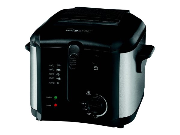 Clatronic FR 3649 - 2,5 L - 130 °C - 190 °C - Singolo - Nero - Pulsanti