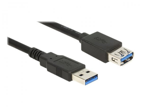Delock 85057 - 3 m - USB A - USB A - USB 3.2 Gen 1 (3.1 Gen 1) - Maschio/Femmina - Nero