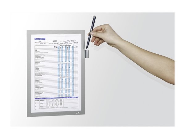 Durable duraframe Magnetic Note A4 1 Stück silber - Bürokleinmaterial