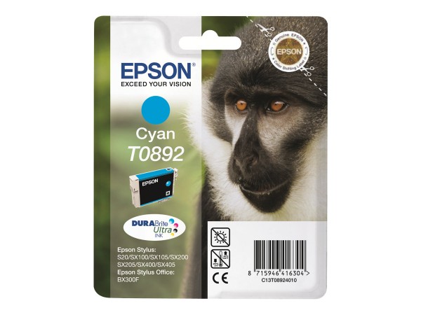 Epson DURABrite Ultra Ink T 089 Tintenpatrone cyan 0892 - Originale - Cartuccia di inchiostro