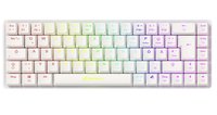 Sharkoon Gaming Tastatur PureWriter W65 weiss-rot DE - Tastiera