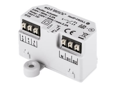 eQ-3 AG HmIP-FROLL - Attuatore per tendina/persiana - Montato a filo - 868,3 MHz - 180 m - IP20 - Bi