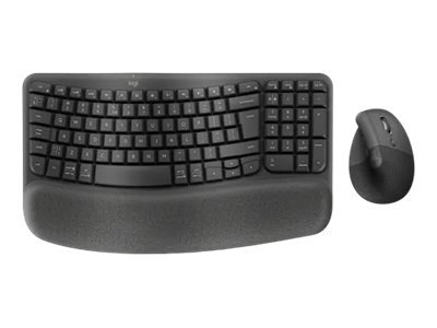 Logitech Wave Keys and Lift Combo - GRAPHITE - US INTL - Tastiera - QWERTY