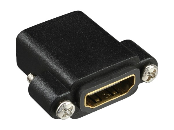 InLine Adattatore HDMI da pannello Tipo A Femmina/Femmina con viti - dorato