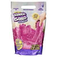 Spin Master Kinetic Sand - sacchetto da 907 g di vera sabbia scintillante rosa cristallo da schiacc
