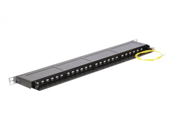 Delock 43316 - RJ-45 - LSA - Nero - Metallo - Montaggio a rack - 0.5U - 482,6 mm