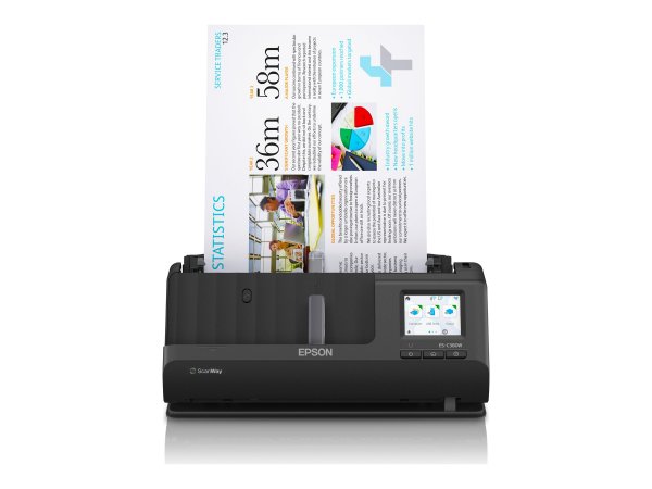 Epson ES-C380W - 215,9 x 5588 mm - 600 x 600 DPI - 30 bit - 24 bit - 8 bit - Scanner con ADF + alime