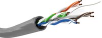 Goobay Cat 6 Netzwerkkabel U/UTP grau - Kupferleiter CU AWG 24/7 stranded - Cavo di installazione -