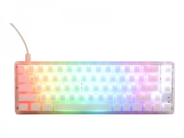 Ducky One 3 Aura White SF Gaming Tastatur RGB LED - Kailh Jellyfish Y - Tastiera - QWERTZ