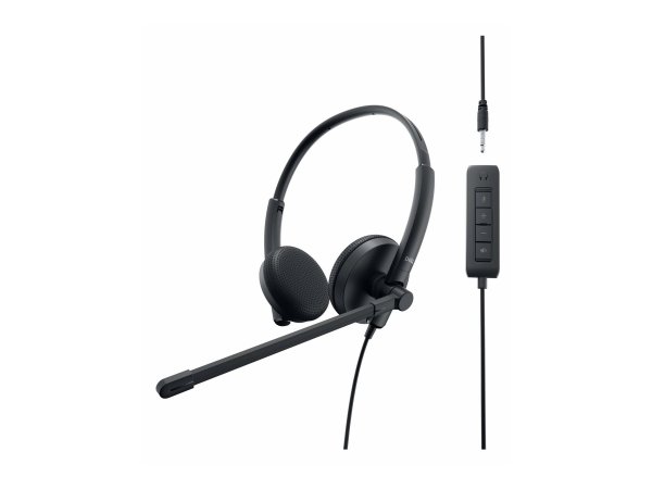 Dell Cuffie stereo - WH1022 - Cablato - Musica e Chiamate - 20 - 20000 Hz - 120 g - Auricolare - Ner