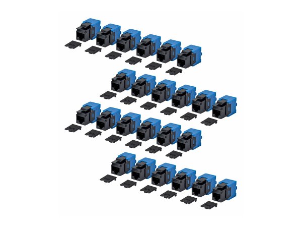 StarTech.com Cat6 Keystone Jack 24-Pack 180-Deg - Rete - CAT 6